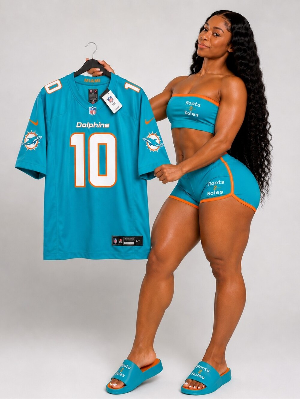 3XL NIKE Miami Dolphins Tyreek Hill Alternate Game Jersey Aqua Men's XXXL